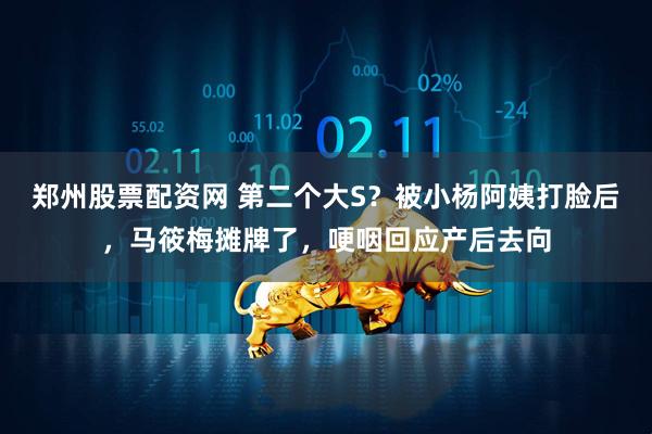 郑州股票配资网 第二个大S？被小杨阿姨打脸后，马筱梅摊牌了，哽咽回应产后去向